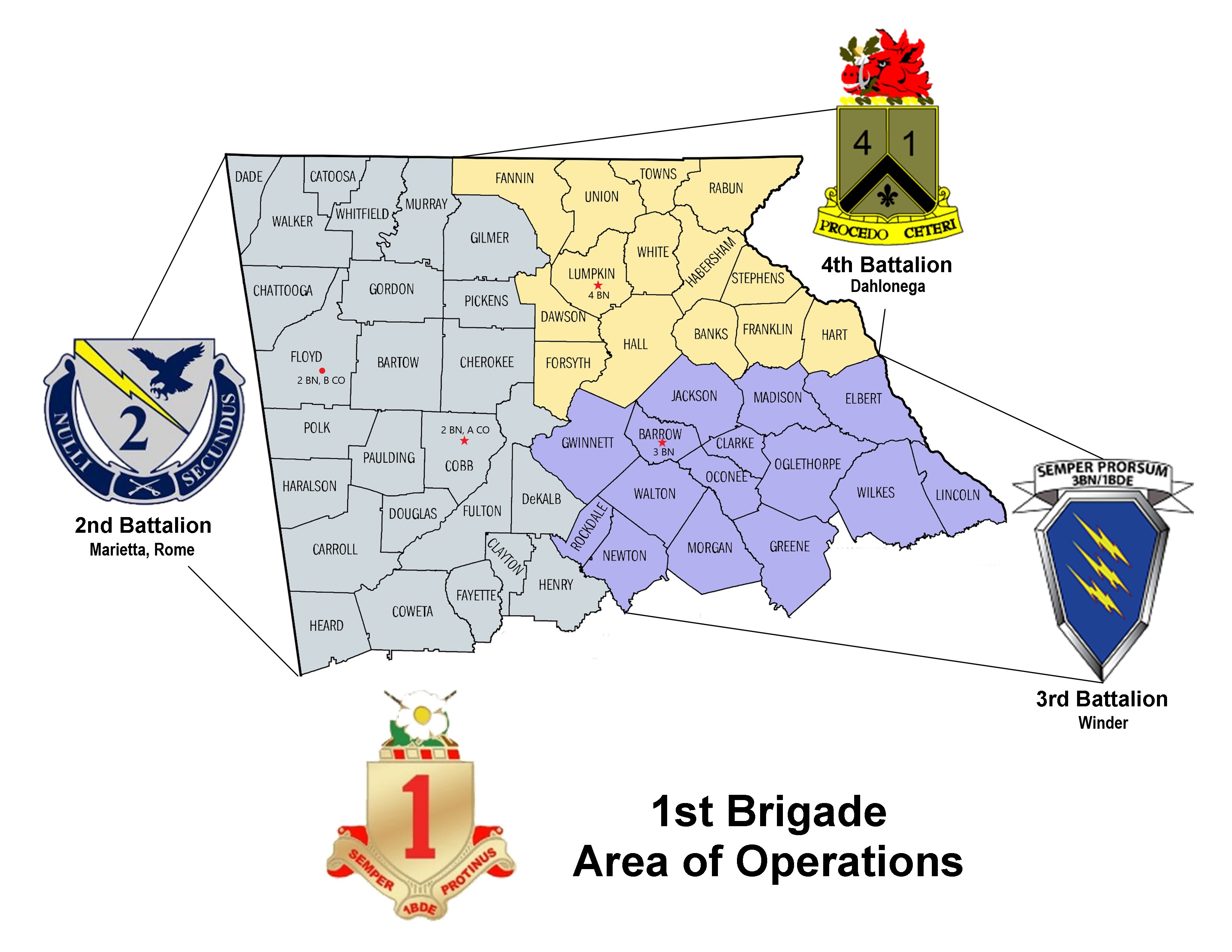 1BDE area map