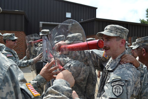 PFC Scotty Bible of 4th BN 5th Brigade Holds the line.